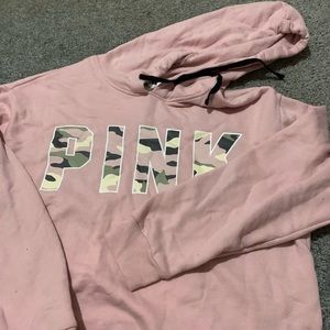 PINK cropped sweatshirt